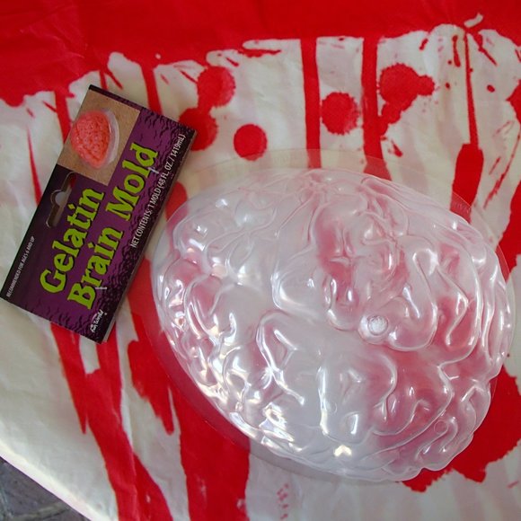 COPY - Brains Jello Mold ZOMBIE Frankenstein Halloween Horror Prop NWT Clearanc… - Picture 10 of 13